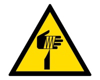 Panneau Danger Élément pointu – W022 – Signalétique ISO 7010 PVC 2 mm 315 mm