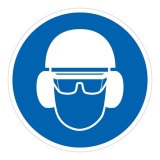 Panneau obligatoire - EPI - Protection Tête - M014 - ISO 7010 PVC 2 mm 200 mm