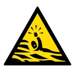 Signalétique de danger - Pictogramme Risque de Noyade - ISO 7010