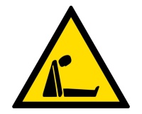 Panneau triangle - Danger risque d'asphyxie - W041 - ISO 7010