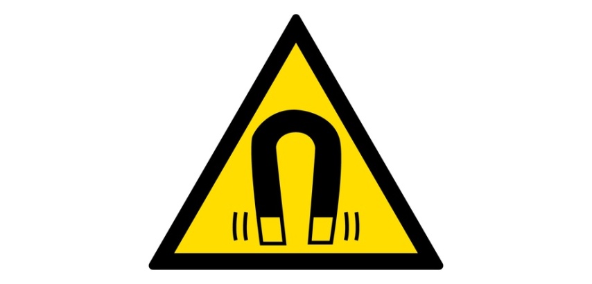 Panneau Danger Champ Magnétique W006 - ISO 7010