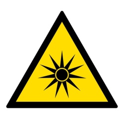 Signalétique de danger - Rayonnement optique - W027 - ISO 7010
