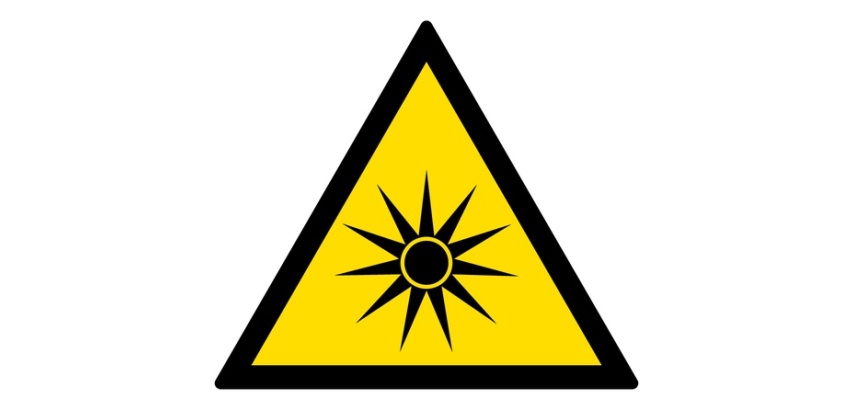 Signalétique de danger - Rayonnement optique - W027 - ISO 7010