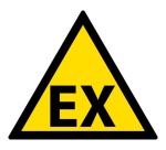 Panneau de signalisation danger - Danger explosif - W016 - ISO 7010 Vinyle Souple Autocollant