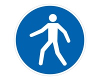 Pictogramme d'Obligation ISO 7010 - Utiliser le passage - M024