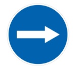 Panneau de signalisation - Flèche directionnelle