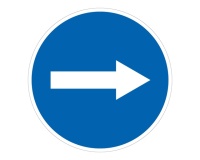Panneau de signalisation - Flèche directionnelle