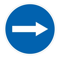 Panneau de signalisation - Flèche directionnelle