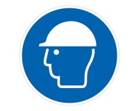 Panneau EPI Port du casque obligatoire M014 - ISO 7010