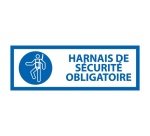 Panneau d'Obligation - Harnais de sécurité obligatoire - M018
