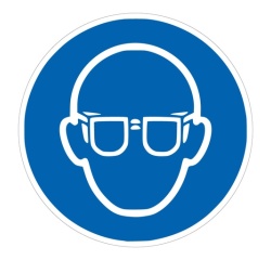 Adhésif Obligation - Lunettes de protection obligatoires - M004