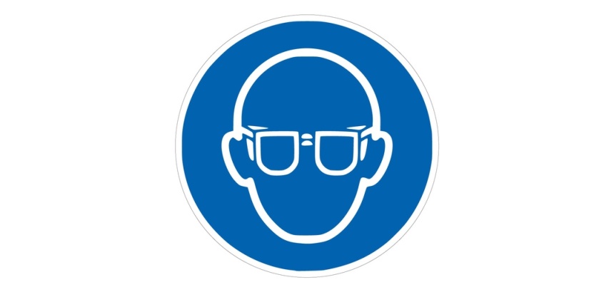 Adhésif Obligation - Lunettes de protection obligatoires - M004 PVC 2 mm 315 mm