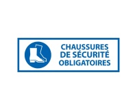 Panneau EPI - Chaussures de sécurité Obligatoire - M008 - ISO 7010