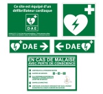 Kit signalétique défibrillateur - Intérieur/Extérieur