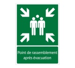 Panneau - Point de rassemblement après évacuation -E007 -ISO 7010