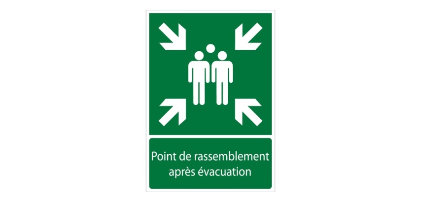 Panneau - Point de rassemblement après évacuation -E007 -ISO 7010