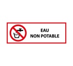 Panneau d'interdiction - Pictogramme Eau non potable - ISO 7010