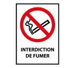 Panneau Interdiction de fumer - Universel - P002 - ISO 7010 Vinyle Souple Autocollant A5
