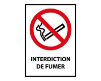 Panneau Interdiction de fumer - Universel - P002 - ISO 7010
