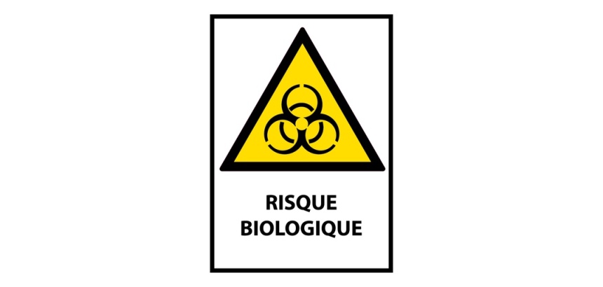 Panneau de danger - Risque biologique - W009 - ISO EN 7010 Vinyle Souple Autocollant A4