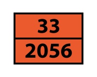 Plaque ADR pour Véhicule de Transport - Tétrahydrofurane Vinyle