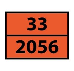 Plaque ADR pour Véhicule de Transport - Tétrahydrofurane Vinyle