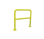 Barrière de protection - Arceau de sécurité en acier - jaune/noir 1000 mm Jaune