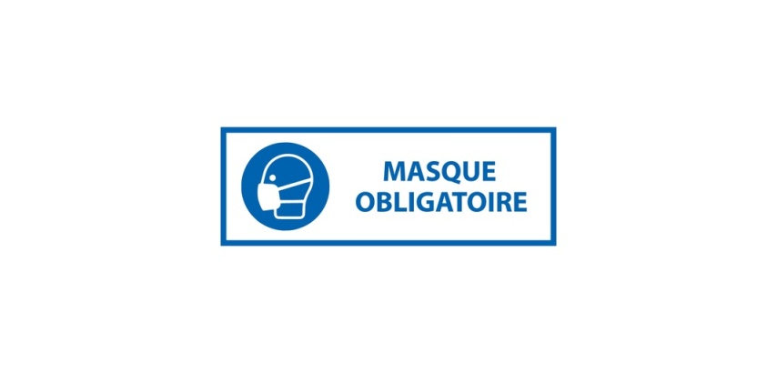 Signalétique EPI - Port du masque obligatoire - ISO 7010