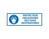 Panneau obligation - Protection des voies respiratoires - ISO 7010