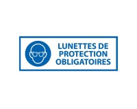 Panneau - EPI - Lunettes de protection Obligatoire - M004