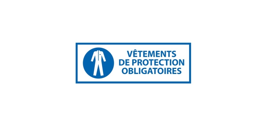 Panneau obligation - Vêtements de protection obligatoires