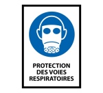 Panneau - Protection des voies respiratoires obligatoire - M017 Vinyle Souple Autocollant A5