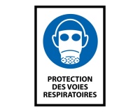 Panneau - Protection des voies respiratoires obligatoire - M017