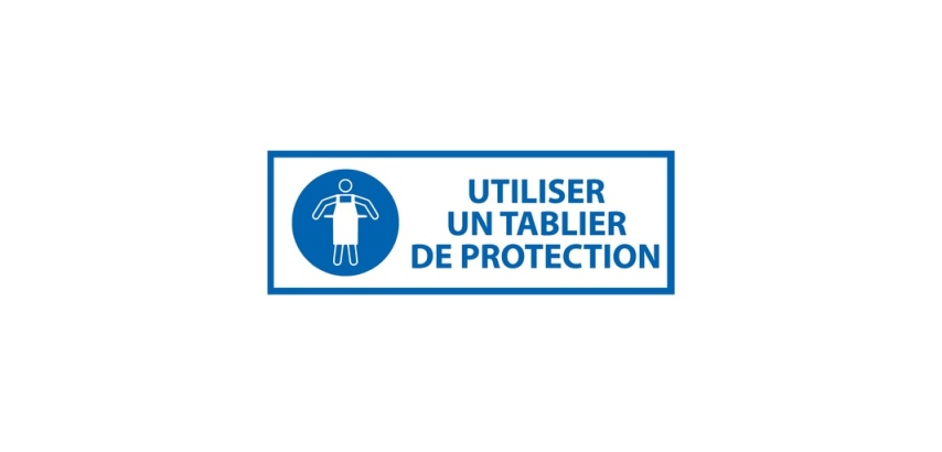 Panneau d'obligation - Porter tablier de protection - M026