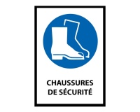 Signalétique EPI - Chaussures de sécurité obligatoires - M008