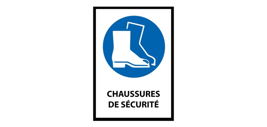 Signalétique EPI - Chaussures de sécurité obligatoires - M008