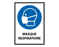 Pictogramme EPI - Masque respiratoire obligatoire - M016 - ISO 7010