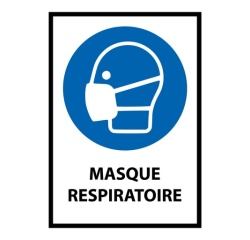 Pictogramme EPI - Masque respiratoire obligatoire - M016 - ISO 7010
