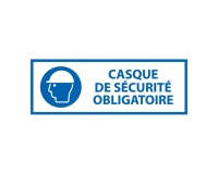 Panneau EPI obligatoire - Casque de sécurité obligatoire - M014