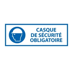 Panneau EPI obligatoire - Casque de sécurité obligatoire - M014