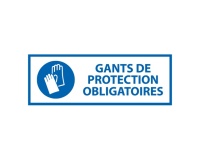 Panneau EPI - Gants protection obligatoires - M009 - ISO 7010