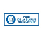 Panneau d'Obligation - Port de la Blouse Obligatoire M059 - ISO 7010