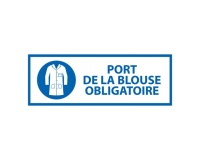 Panneau d'Obligation - Port de la Blouse Obligatoire M059 - ISO 7010
