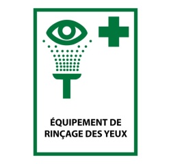 Panneau sécurité E011 – Rinçage oculaire – Norme ISO 7010