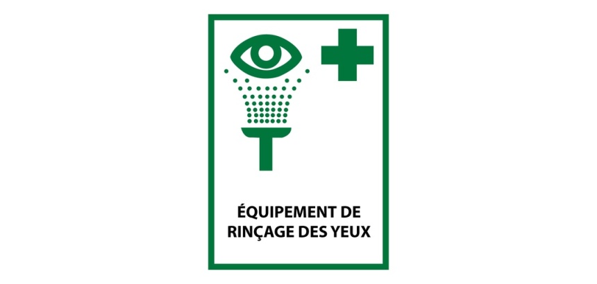 Panneau sécurité E011 – Rinçage oculaire – Norme ISO 7010