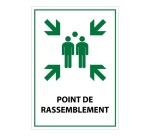 Panneau premiers secours - Point de Rassemblement - E007 - ISO 7010