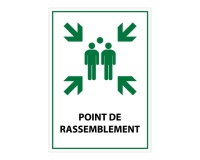 Panneau premiers secours - Point de Rassemblement - E007 - ISO 7010