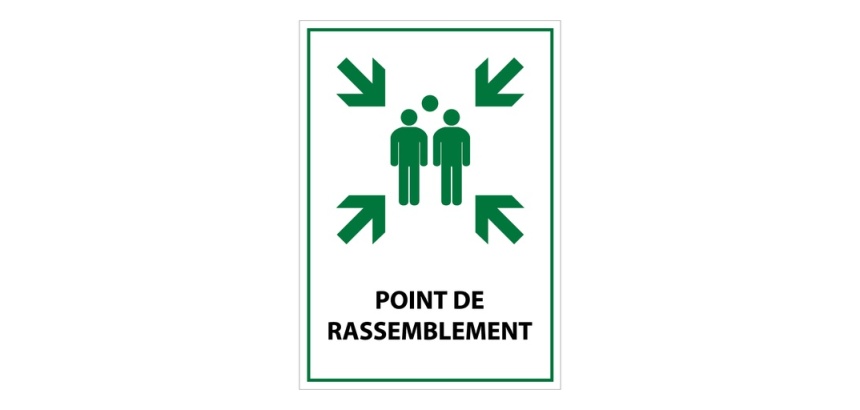Panneau premiers secours - Point de Rassemblement - E007 - ISO 7010