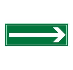 Signalétique d'orientation - Flèche à droite - 210 x 75 mm