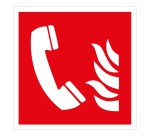 Panneau - Téléphone à utiliser en cas d'incendie - F006 - ISO 7010